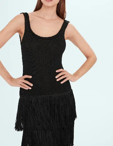 Rochie lunga Mango, negru