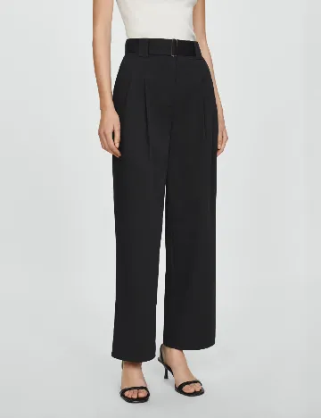 Pantaloni Mango, negru
