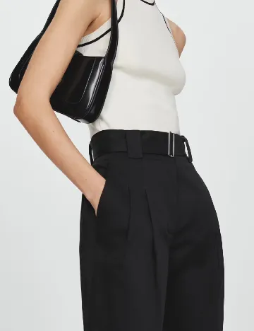 Pantaloni Mango, negru