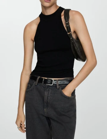 Top Mango, negru