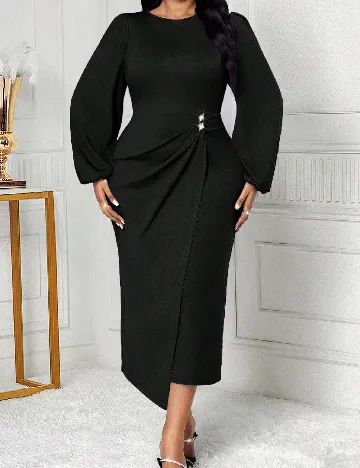 Rochie medie SHEIN CURVE, negru