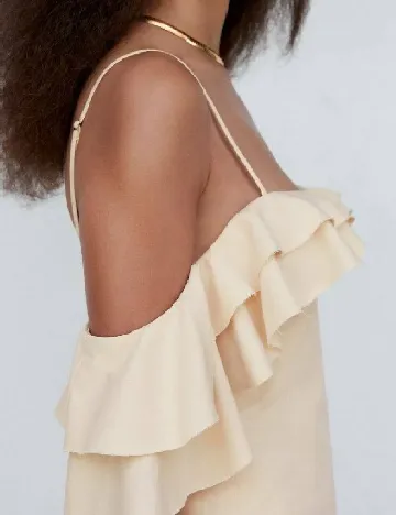 Rochie scurta Mango, crem