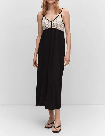 Rochie lunga Mango, negru