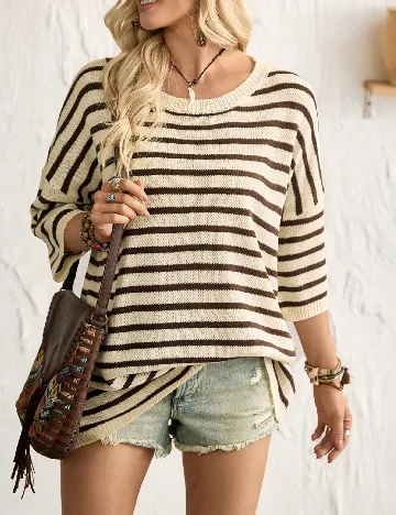 Bluza Oversize SHEIN, crem