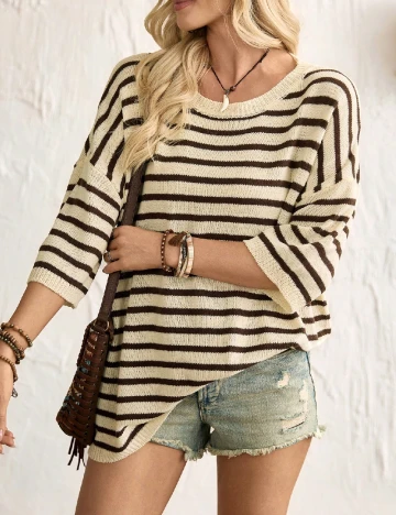Bluza Oversize SHEIN, crem