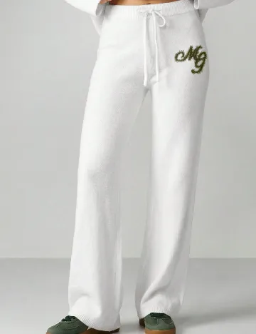 Pantaloni Missguided, alb