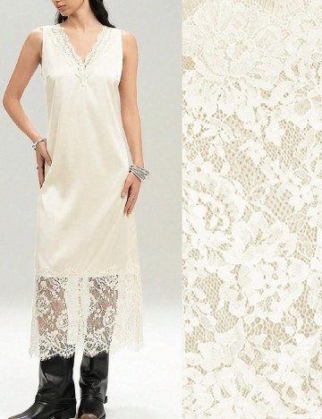 Rochie lunga SHEIN CURVE, crem