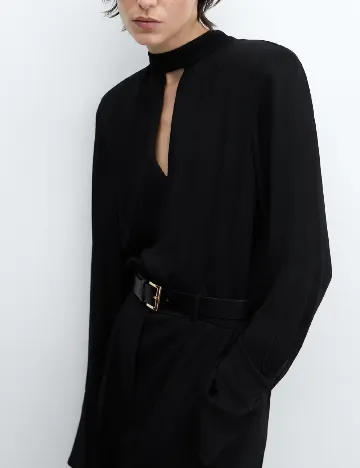 Salopeta Mango, negru