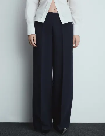 Pantaloni Mango, bleumarin