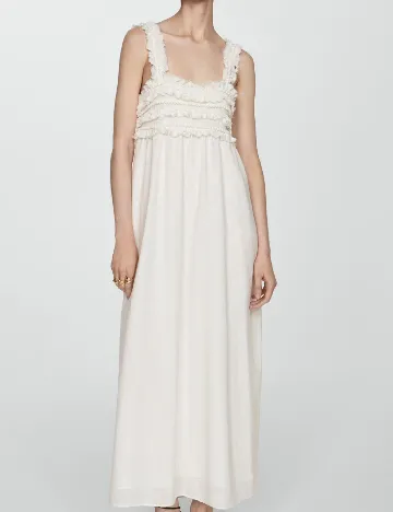 Rochie lunga Mango, alb
