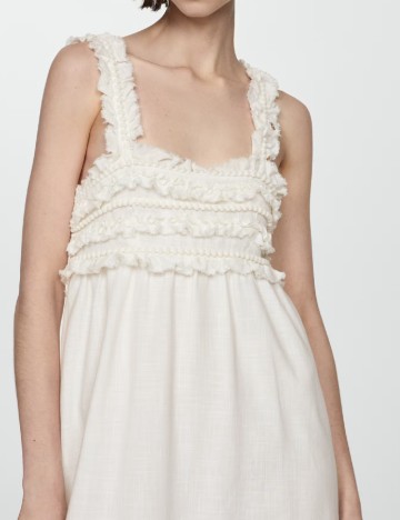 Rochie lunga Mango, alb