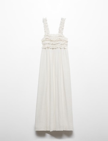 Rochie lunga Mango, alb