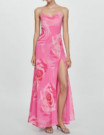 Rochie lunga Mango, roz