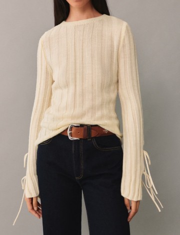Bluza Mango, crem