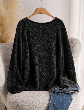 Bluza SHEIN CURVE, negru