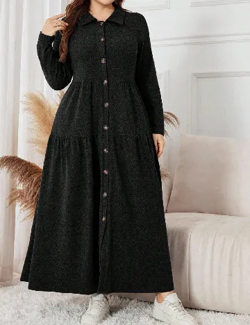 Rochie lunga SHEIN CURVE, negru