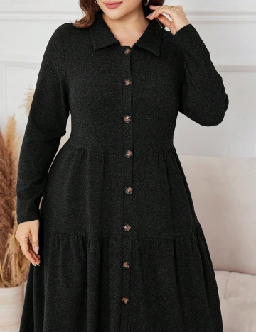 Rochie lunga SHEIN CURVE, negru