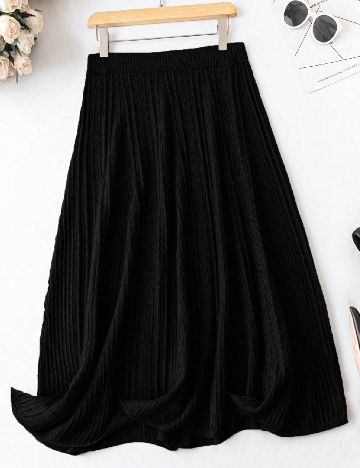 Fusta SHEIN CURVE, negru