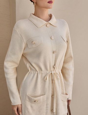 Rochie lunga SHEIN, ecru