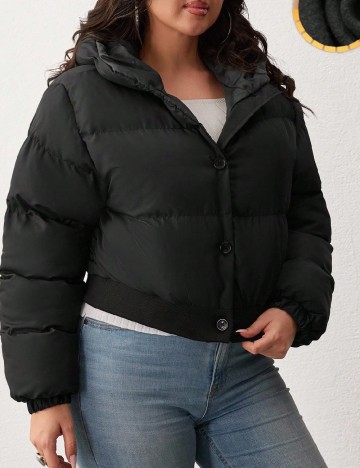 Geaca SHEIN CURVE, negru
