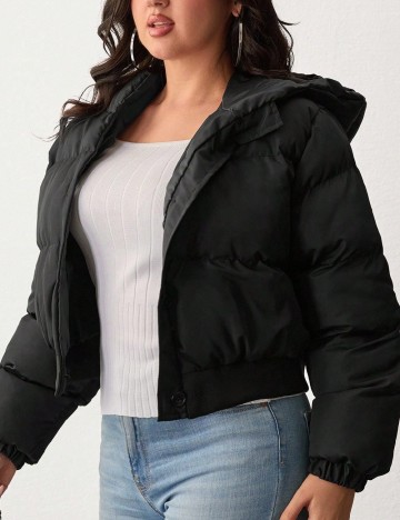 Geaca SHEIN CURVE, negru