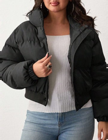 Geaca SHEIN CURVE, negru