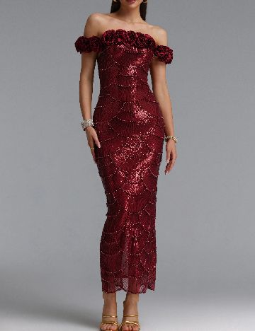 Rochie lunga SHEIN, rosu