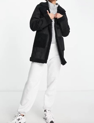 Palton Threadbare, negru