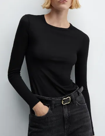 Bluza Mango, negru