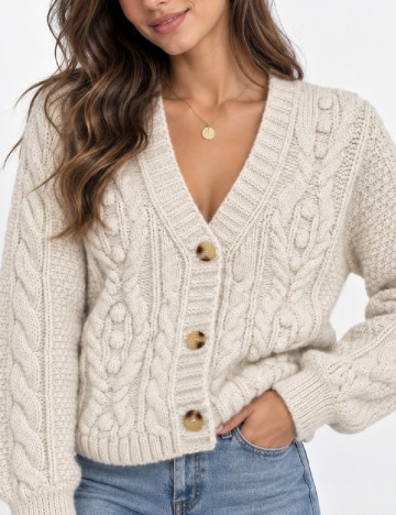Cardigan M&S Collection, ecru