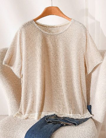 Bluza SHEIN CURVE, crem