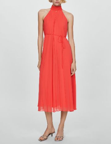 Rochie medie Mango, corai