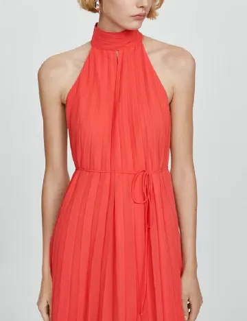 Rochie medie Mango, corai