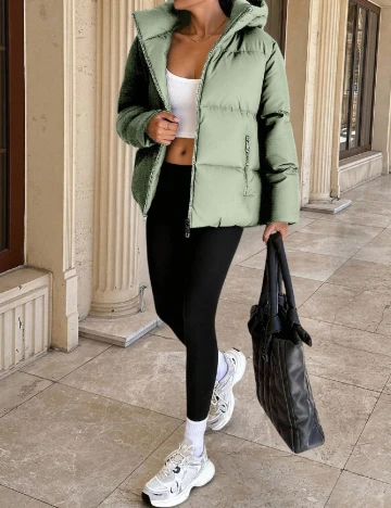 Geaca SHEIN, verde