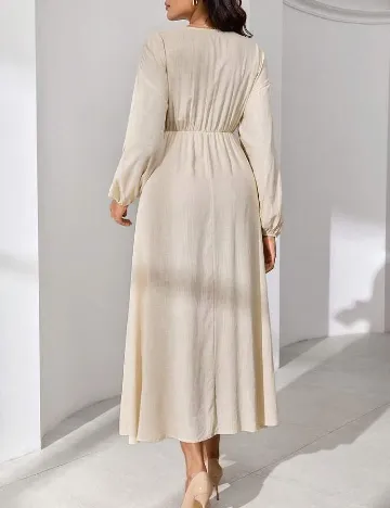 Rochie lunga SHEIN Maternity, bej