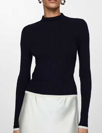 Bluza Mango, bleumarin