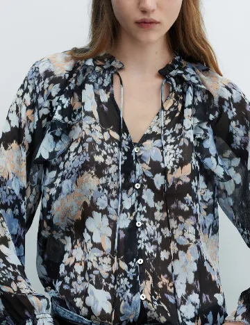 Camasa Mango, floral print