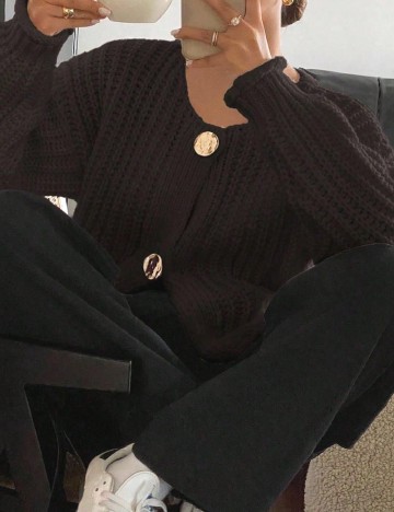 Cardigan SHEIN, maro