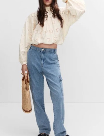 Bluza Mango, crem