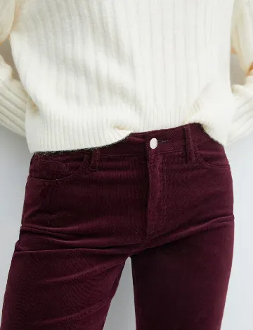 Pantaloni Mango, grena
