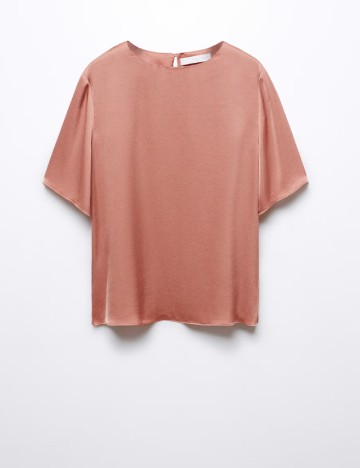 Bluza Mango, roz pudra inchis