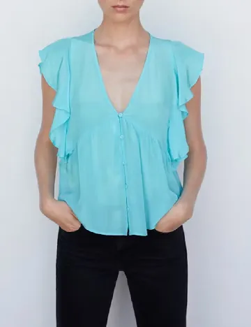 Bluza Mango, albastru