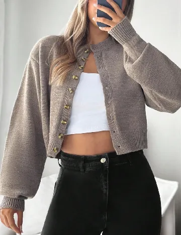 Cardigan SHEIN, maro