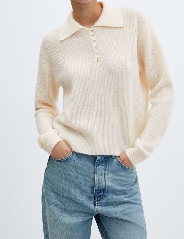 Bluza Mango, crem