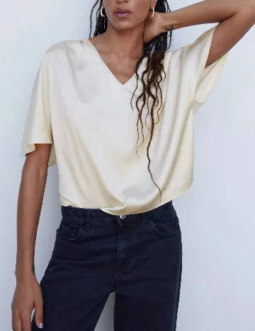 Bluza Mango, crem
