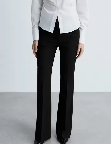 Pantaloni Mango, negru