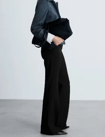 Pantaloni Mango, negru