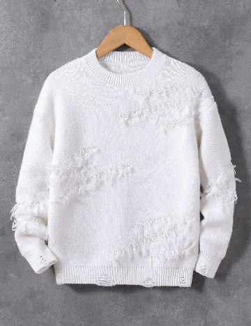 Bluza Shein Kids, alb