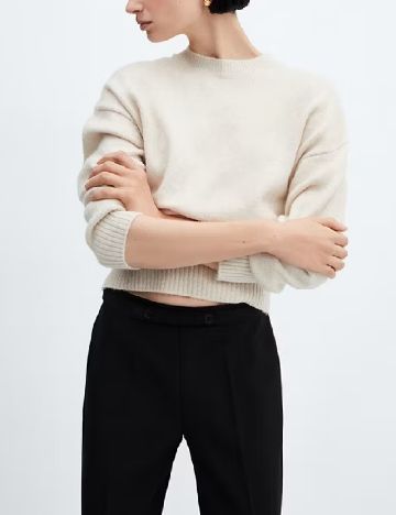 Pantaloni Mango, negru