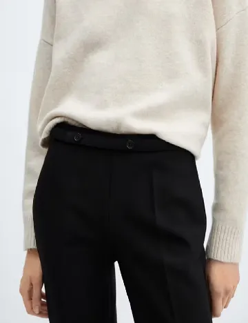 Pantaloni Mango, negru